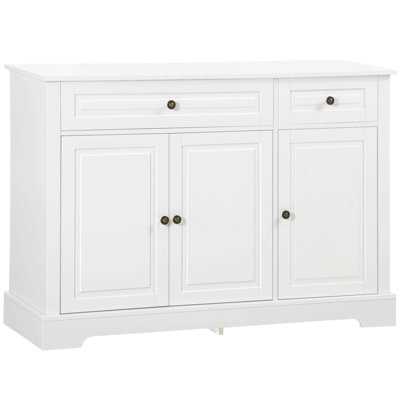 Accent Cabinet with 2 Drawers and Adjustable Shelves