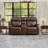 72.04" W Top Genuine Leather Power Reclining Loveseat With Adjustable Headrest, Built-In Cup Holders, Console, USB & Wireless Charging-365806690