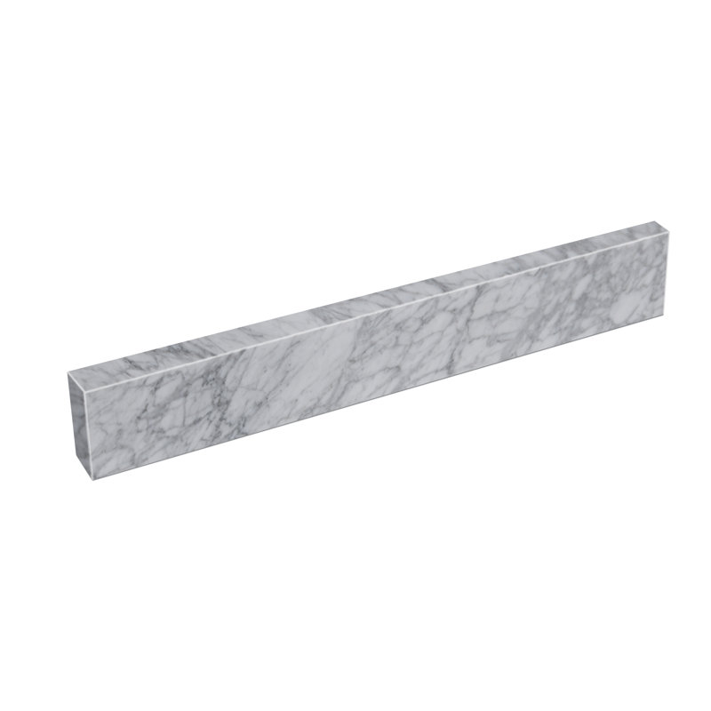 21" x 4" Carrara Marble Side Splash