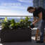 Boîte de jardin surélevée pour terrasse ou patio 17 po x 48 po Tierra Verde, noir-117496688-117496686