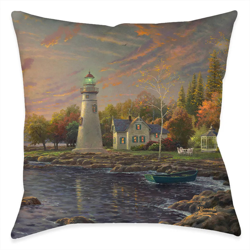 Coussin décoratif Thomas Kinkade Serenity Cove