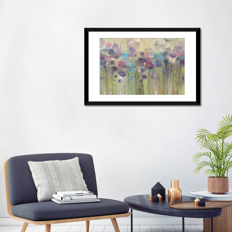 " Spring Beauty " by Albena Hristova, Black Framed Fine Art Paper, White, 24" H x 32" W x 1" D