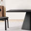 Ensemble de salle à manger rectangulaire en bois massif de style français rétro-101166619