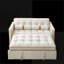 Canapés | Canapé-lit moderne à 2 places coulissant de 55,5 po, dossier réglable, poches latérales pour le bureau d'un salon d'appartement | Velours | Standard