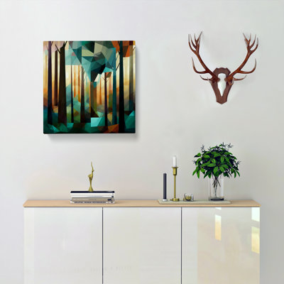 Forest Cubism No.4 - Wrapped Canvas