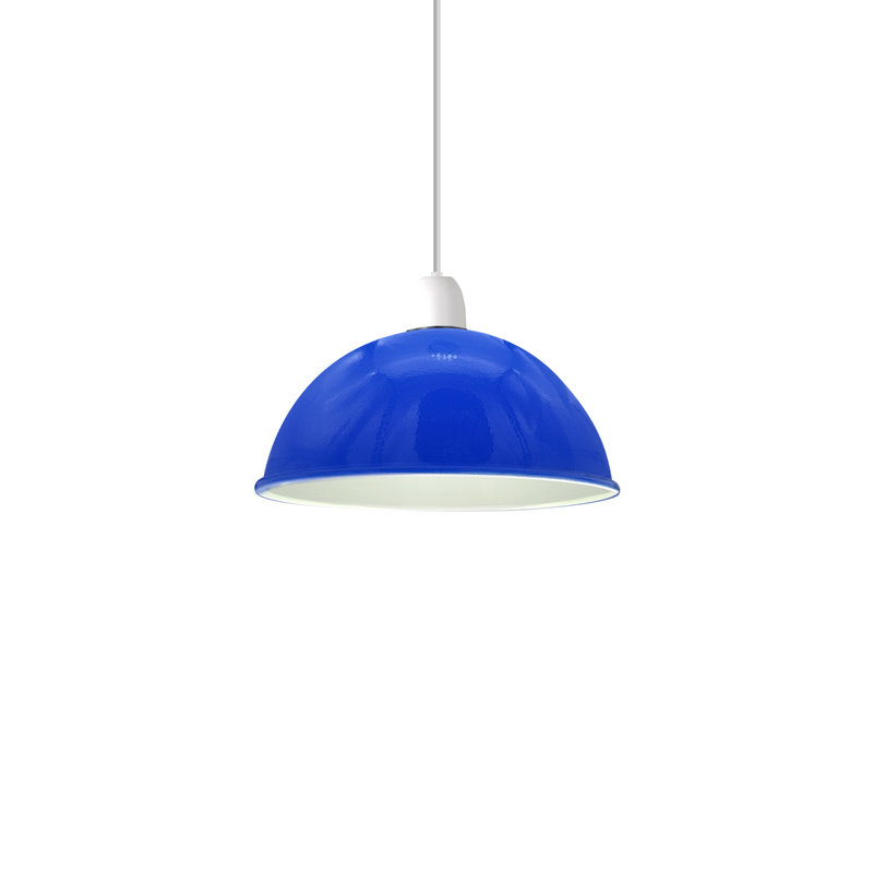 Hedia 10cm H Metal Bowl Pendant Shade ( Uno ), Navy