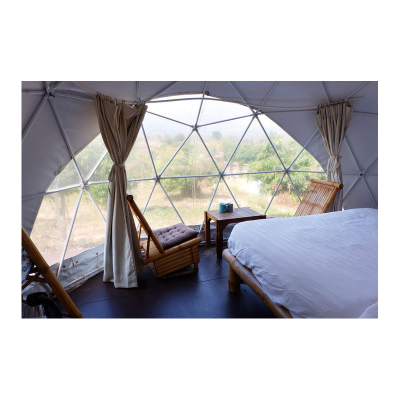 Geodesic Dome with Glass Panoramic Window