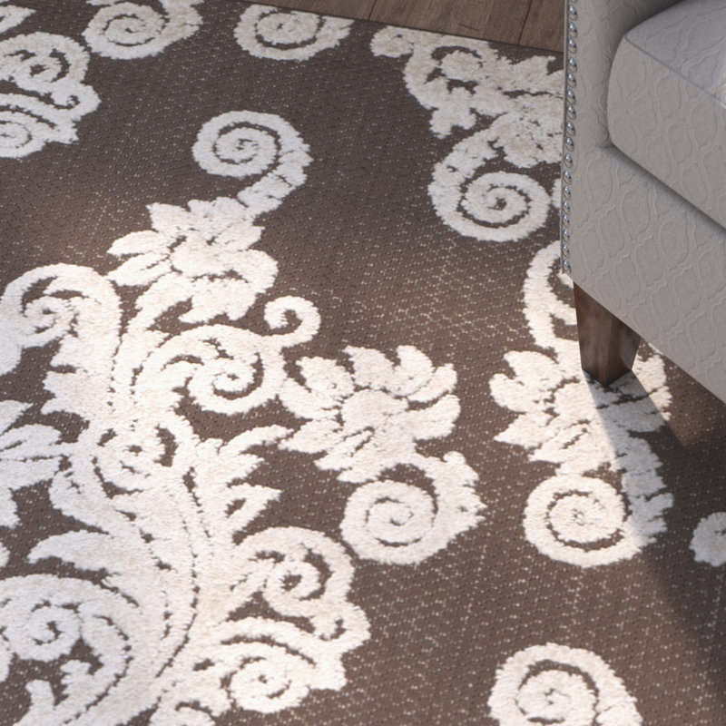 Donnellan Performance Damask Rug, Rectangle 6'7" x 9'6"