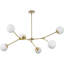 Lustre linéaire spoutnik moderne à 6 lumières Haas-428930092