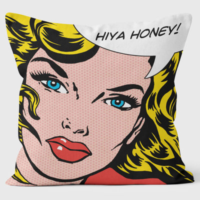 Hiya Honey - Pop Art Cushion