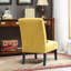 Élégante chaise d'appoint sans accoudoirs en tissu chenille avec coussin, pour des espaces contemporains et un confort accru-67646406