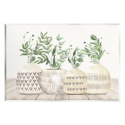 Herbs In Pottery Still Life by Kim Allen