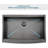 33" L X 22" W Farmhouse Kitchen Sink Matte Black Stainless Steel 33 In.Single Bowl Farmhouse Apron Workstation Kitchen Sink With Accessory Kit