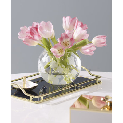Vase de table Spring Pansies