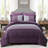 7 Pieces Bohemian Damask Comforter Set Soft Lightweight Microfiber All Season Bedding Set-130001045-130001024