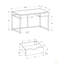 Computer Desk, Home Office, Laptop, Storage Drawer, 42"L, Work Laminate,  Metal, Contemporary, Modern