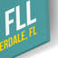 Art mural en verre acrylique, "FLL" par O8, 16 po x 24 po-1523613520