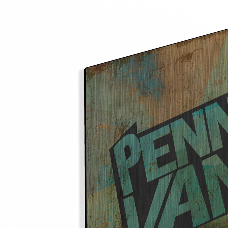 Williston Forge «Pennsylvania» par Art Licensing Studio, art mural en métal, H 24 po x l 24 po
