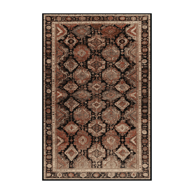 Tapis brun lavable à la machine, Tapis de couloir 2 pi x 4 pi