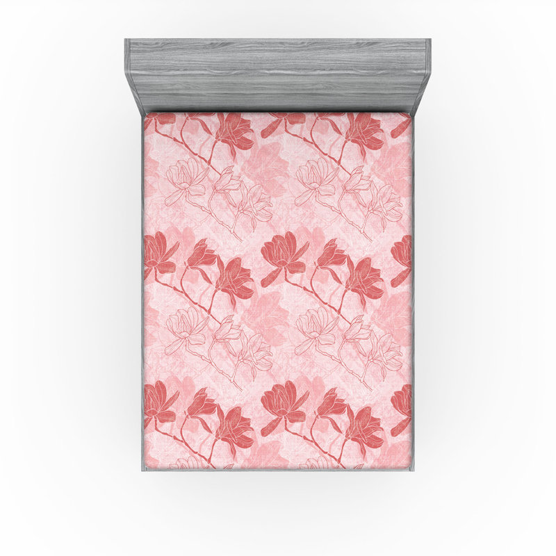 Drap-housse rose Ambesonne