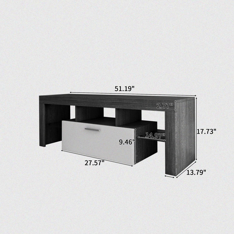 Unfinished TV Stand for TVs up to 50", Cottage White