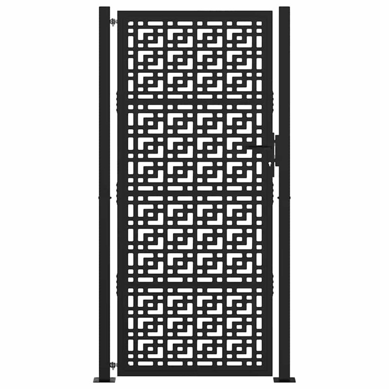 Weathering Steel Gate, 105 x 205 cm, Black