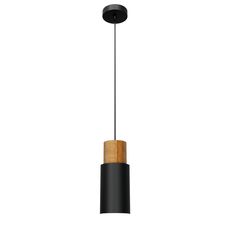 Mariano 1 - Light Cylinder Pendant, Black