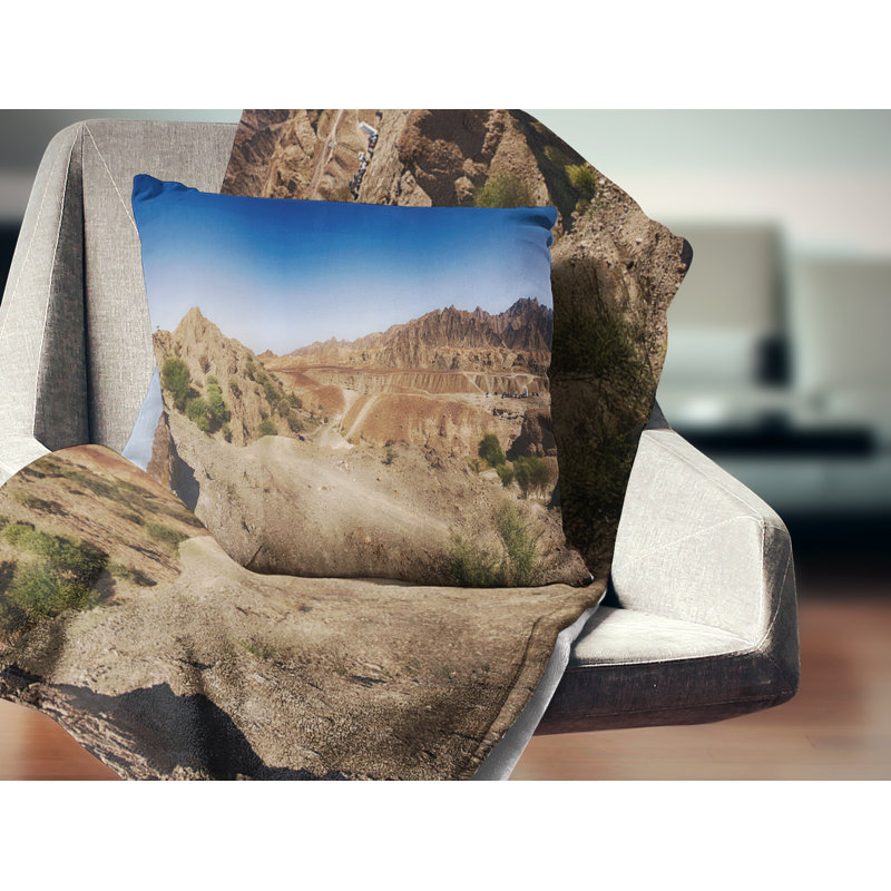Coussin paysage de montagnes hattas de photos, 16 po x 1 po, Coussin décoratif