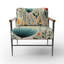 Gardens - Chaise d'appoint rembourrée à motif floral-1134882210