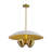 Ultra-Modern 4-Light Flat Dome Pendant