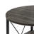 31.5"W Farmhouse Round Coffee Table with Bottom Shelf, V-Shaped Metal Bar Support-1215224098