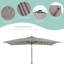 Forontenac 10 x 6.5' Lighted Rectangular Market Umbrella-642092987