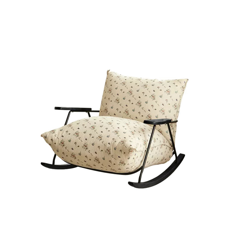 Chaise berçante Modern Home, Noir