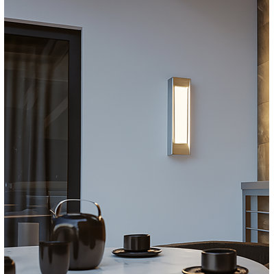 Walner - applique murale DEL 20 po - gris texturé