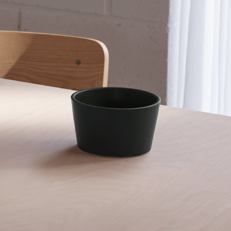 Stoneware Cereal Bowl, Matt Forest Green