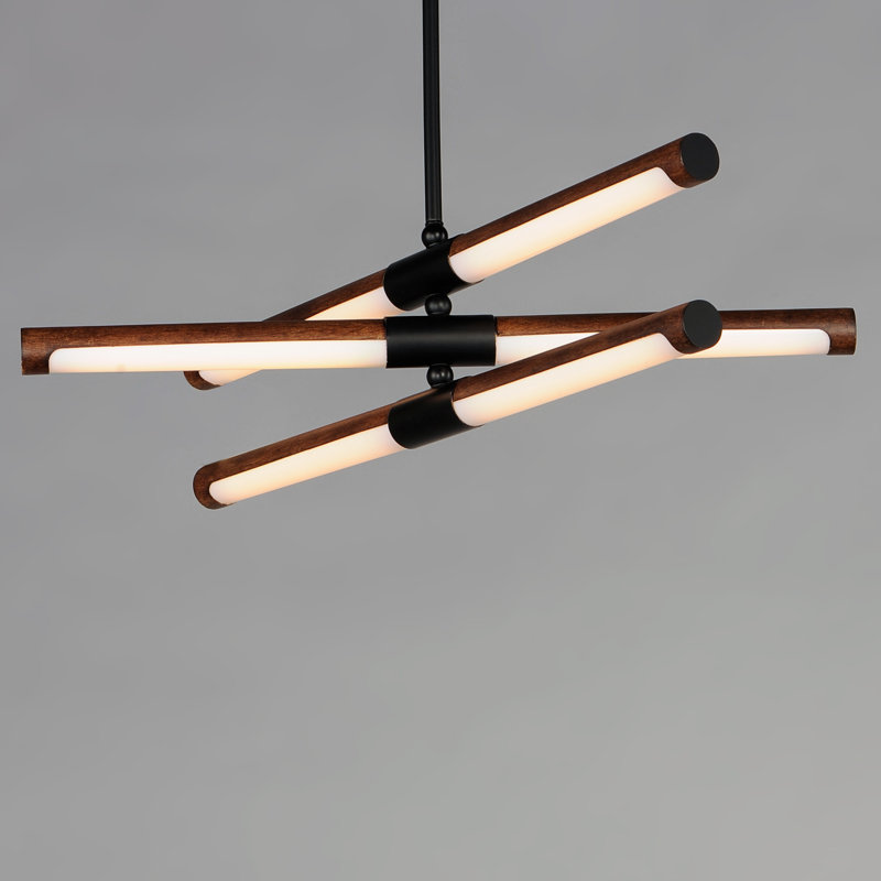 Lustre linéaire moderne à 6 lumières Aimee