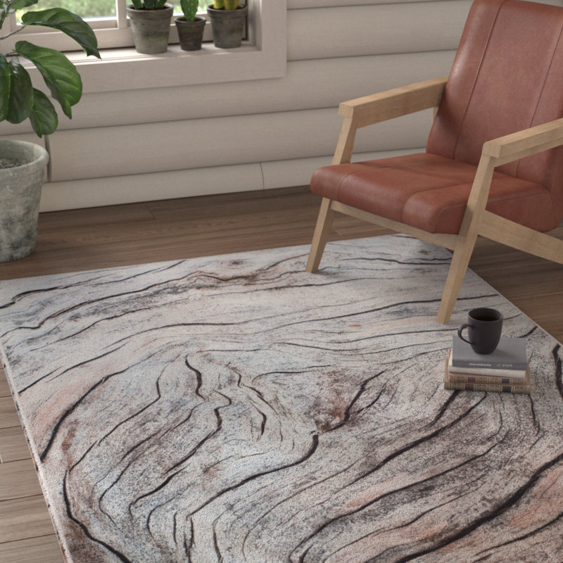 Camila Performance Machine Washable Abstract Rug, Rectangle 4' x 6'