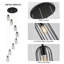 Luminaire suspendu en cage 8 lumières
