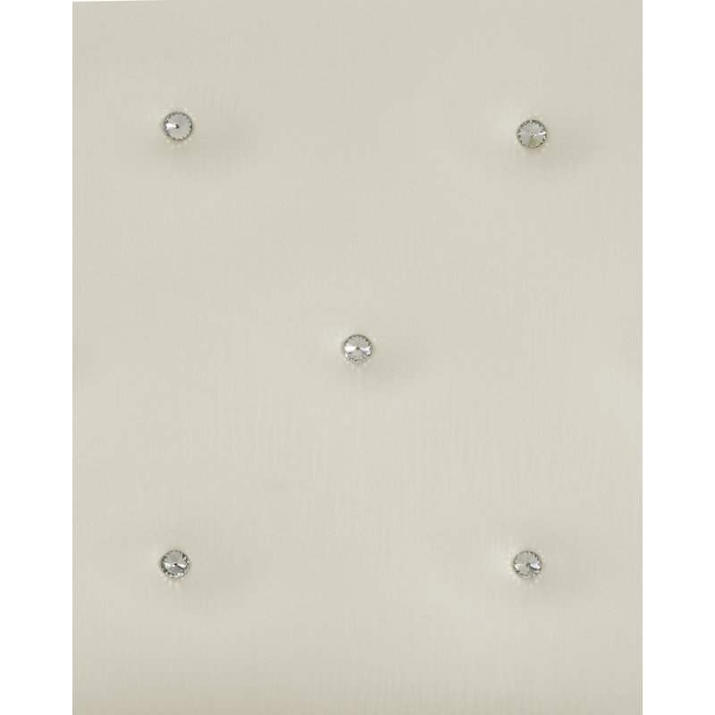 Malisia Led Eastern Bed, California King, Pearl White