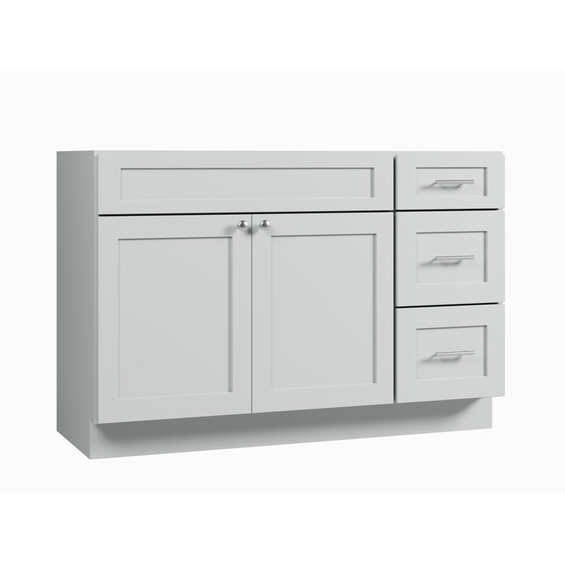 Base de meuble-lavabo simple 51 po Disar, Gris