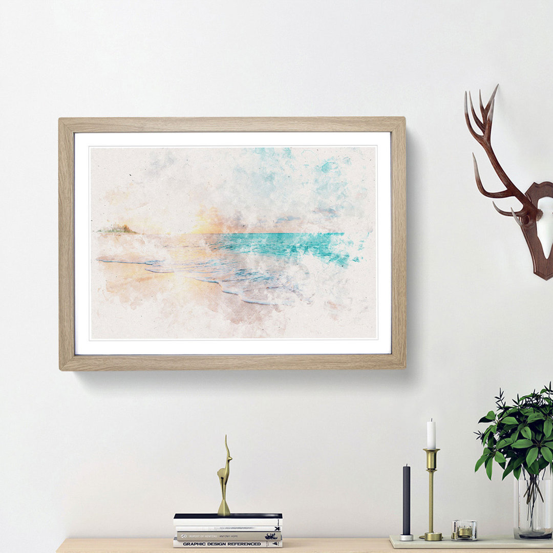 North Shore Beach Hawaii - Framed Print