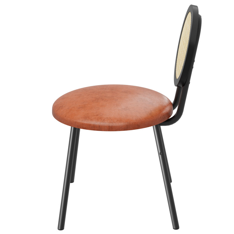 Upholstered Dining Chair, Brown, 4, Brown