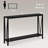 Industrial Console Table, 2 Shelf Entryway Table With Storage, Narrow Sofa Table With V Design, 43" Console Table For Entryway, Living Room, Hallway, Foyer-1388866496