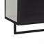 Armoire murale moderne à deux portes en verre 23,62 po avec rangement fermé à deux niveaux, tablette ouverte et porte-serviettes