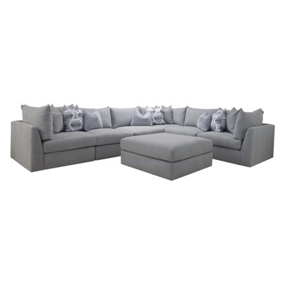 Ricardo 6 Piece Modular with Cocktail Ottoman