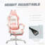 Fauteuil de jeu avec repose-pieds, fauteuil de jeu, appui-tête et soutien lombaire, pour la maison et le bureau