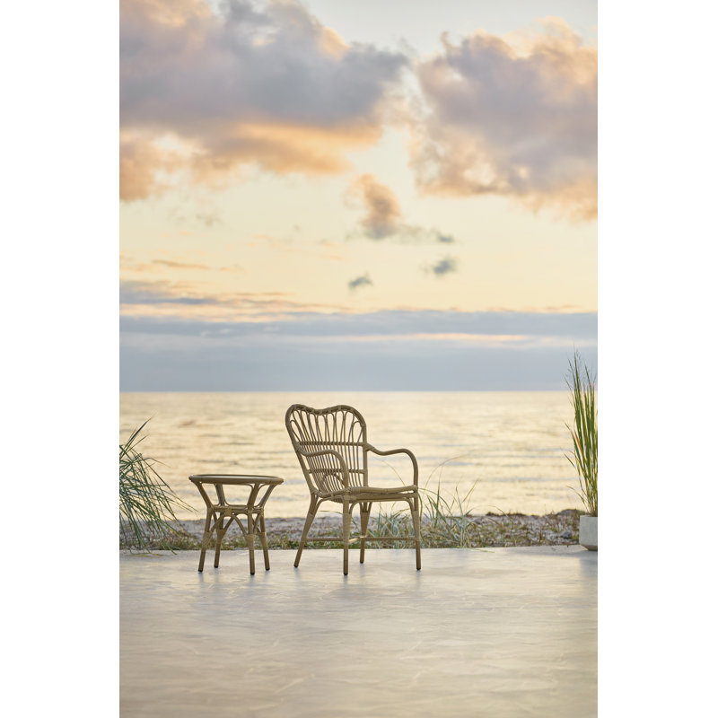 Fauteuil d'extérieur Margret, Blanc colombe