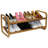 8 Pair Stackable Solid Wood Shoe Rack