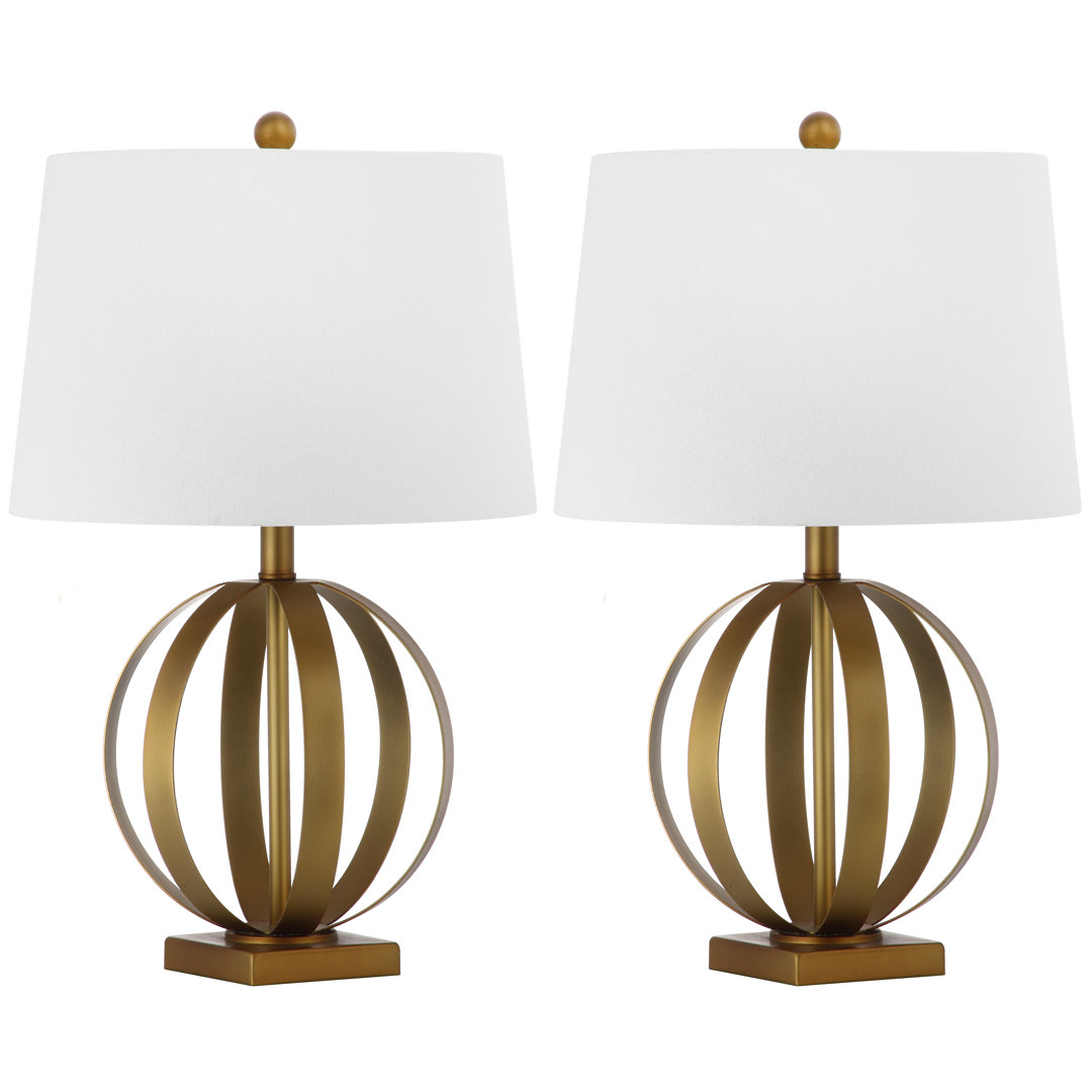 Ambrozie Metal Table Lamp (Set of 2) Everly Quinn