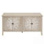 Buffet moderne avec 4 portes et tablettes réglables, parfait pour le rangement organisé et le décor élégant dans n'importe quelle pièce